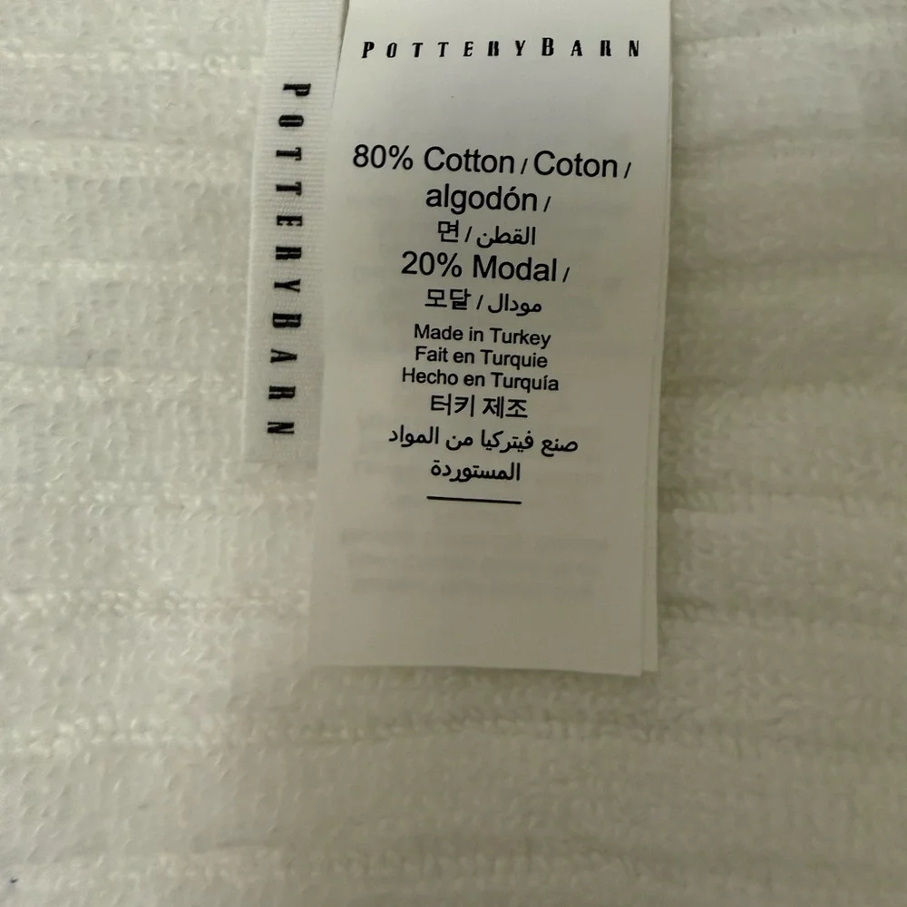 Opalhouse White Textured Ribbed Cotton Face Cloth